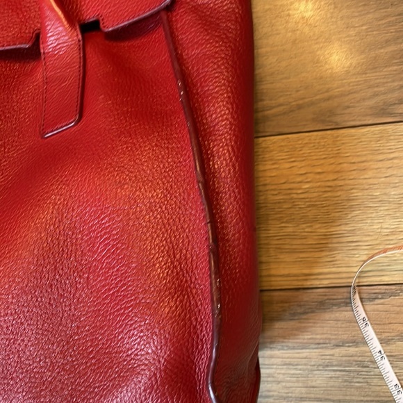 Red Leather Banana Republic Tote - Picture 9 of 10